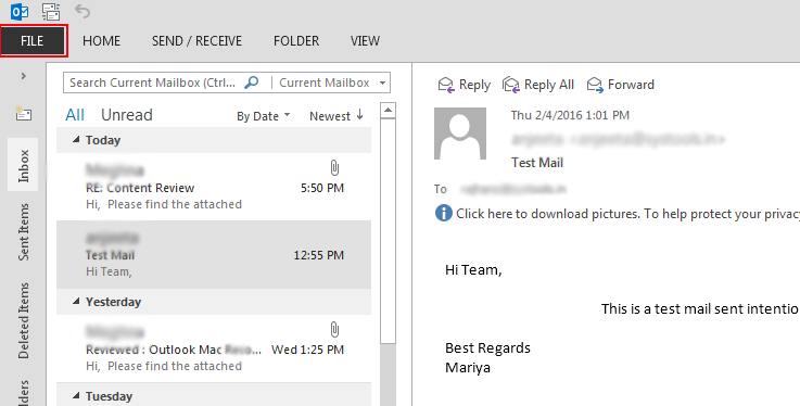 Microsoft Outlook 2013