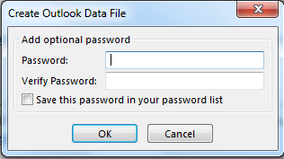 Create Password (Optional)