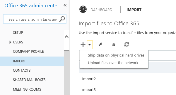 Import PST File into Exchange Online