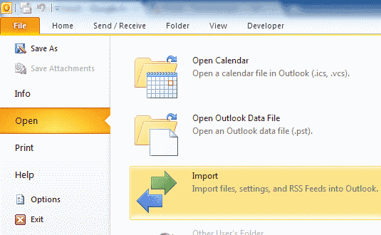 outlook-import-export