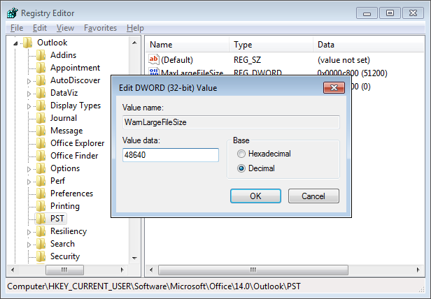 How To View And Increase Outlook Mailbox Size Limit