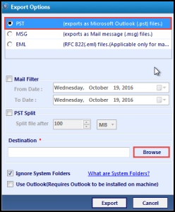 Recover address book data from PST Files 
