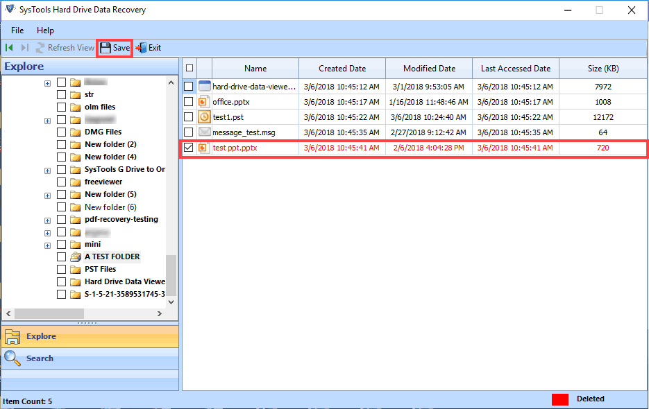 recover deleted items external hard drive