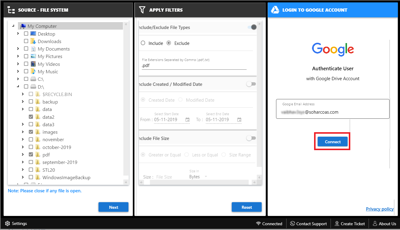 stop google drive upload in progress