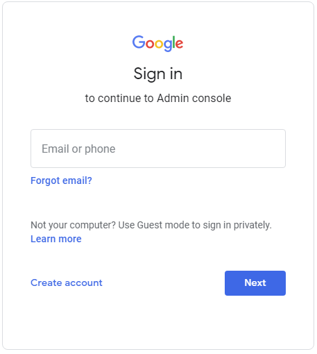 Google login 