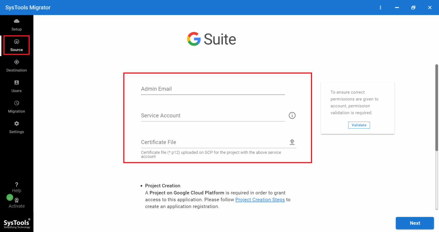 gsuite to gsuite migration