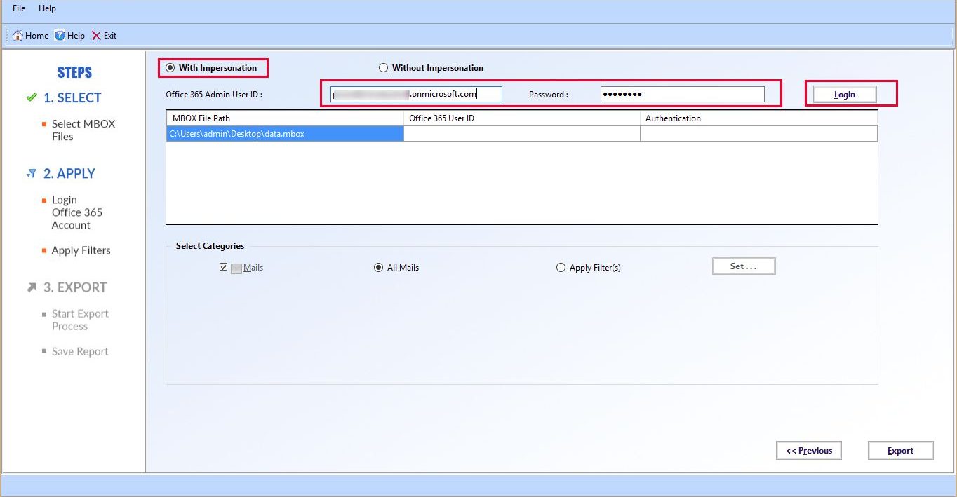 gmail data to o365