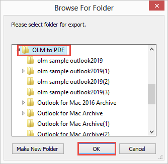 export Outlook Mac OLM