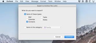 export Outlook Mac OLM