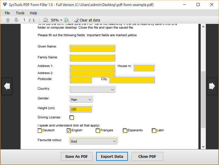 preview data files