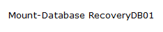 mount recovery database