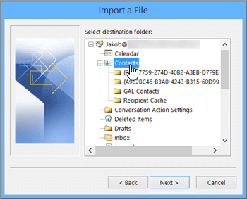 import iphone contacts into outlook 2016
