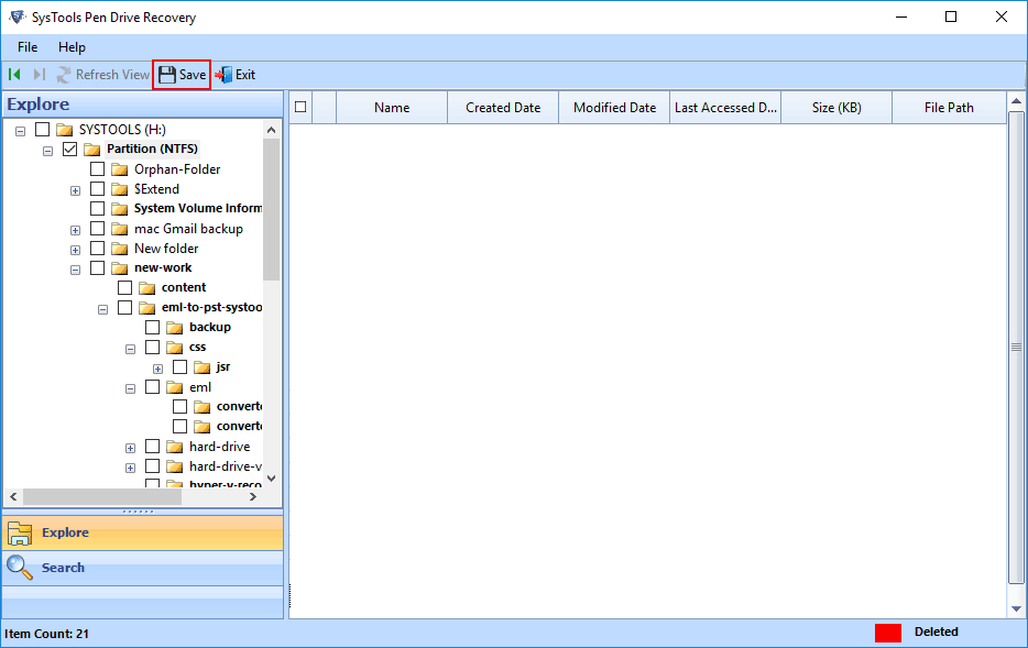 recover permanently deleted OST files from USB drive