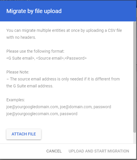 migrate g suite to another g suite