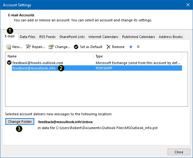 Merge Multiple Inboxes in Outlook