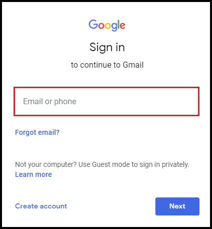 Login Gmail