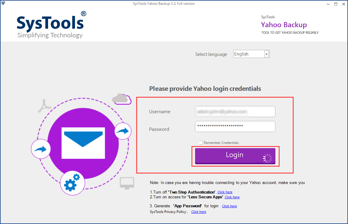 Zimbra Yahoo Mail Backup