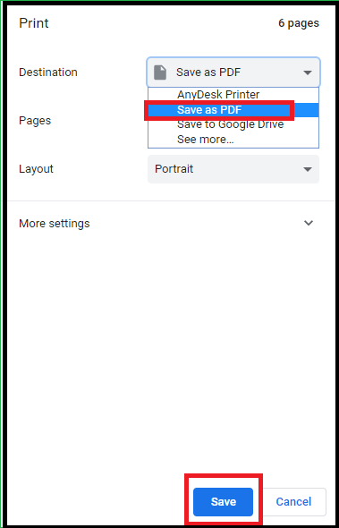 Save Gmail Email as PDF