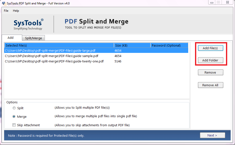 Combine PDF Files into one PDF File