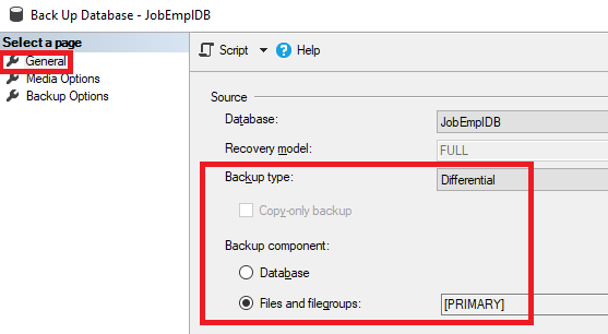 Files & Filesgroup along with Differential