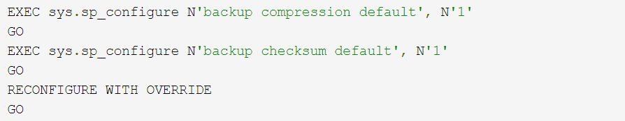 Backup Compression default