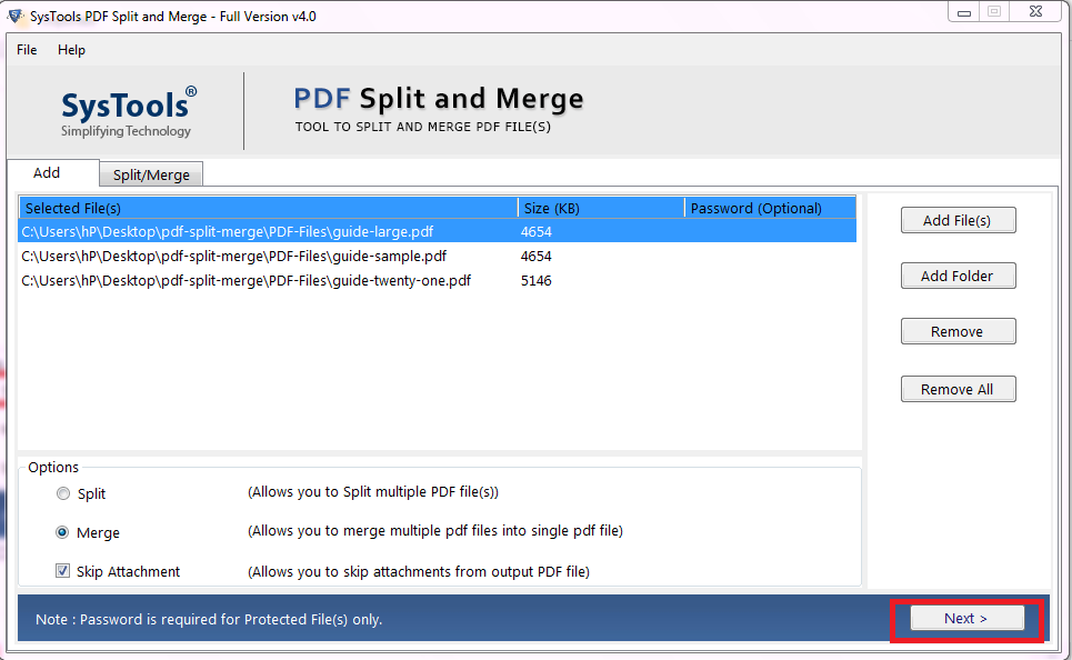 Combine Multiple PDF Files into one PDF File