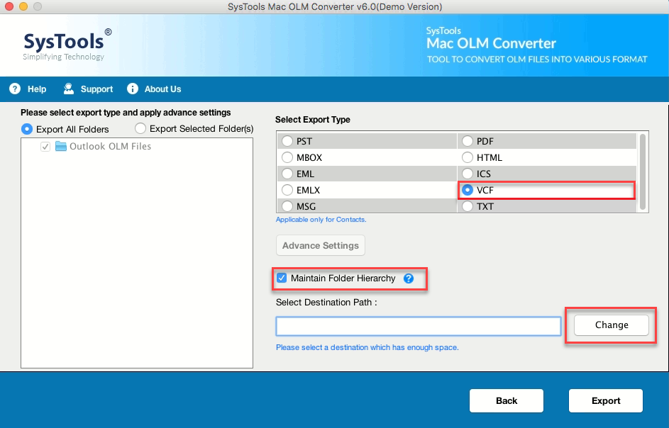 Select VCF Format