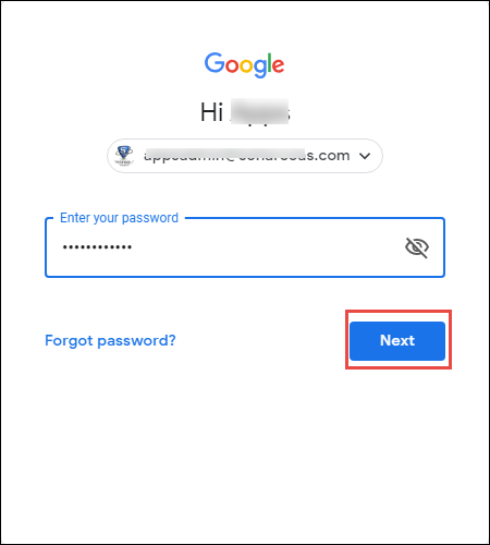 sign in to google