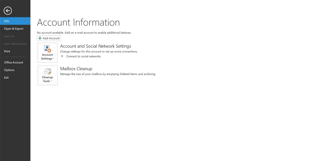 go to file menu