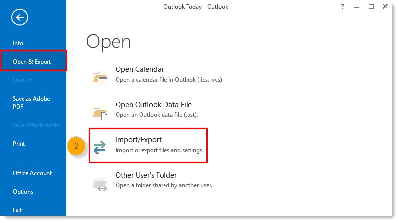 Select import/export