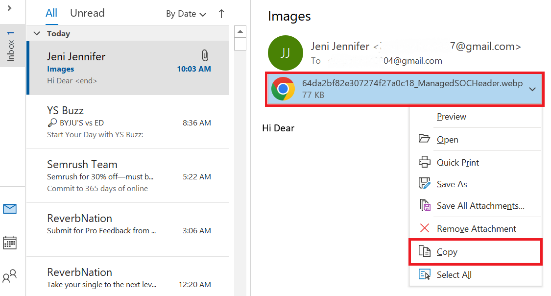 copy image to Download All Image Attachments in Outlook 