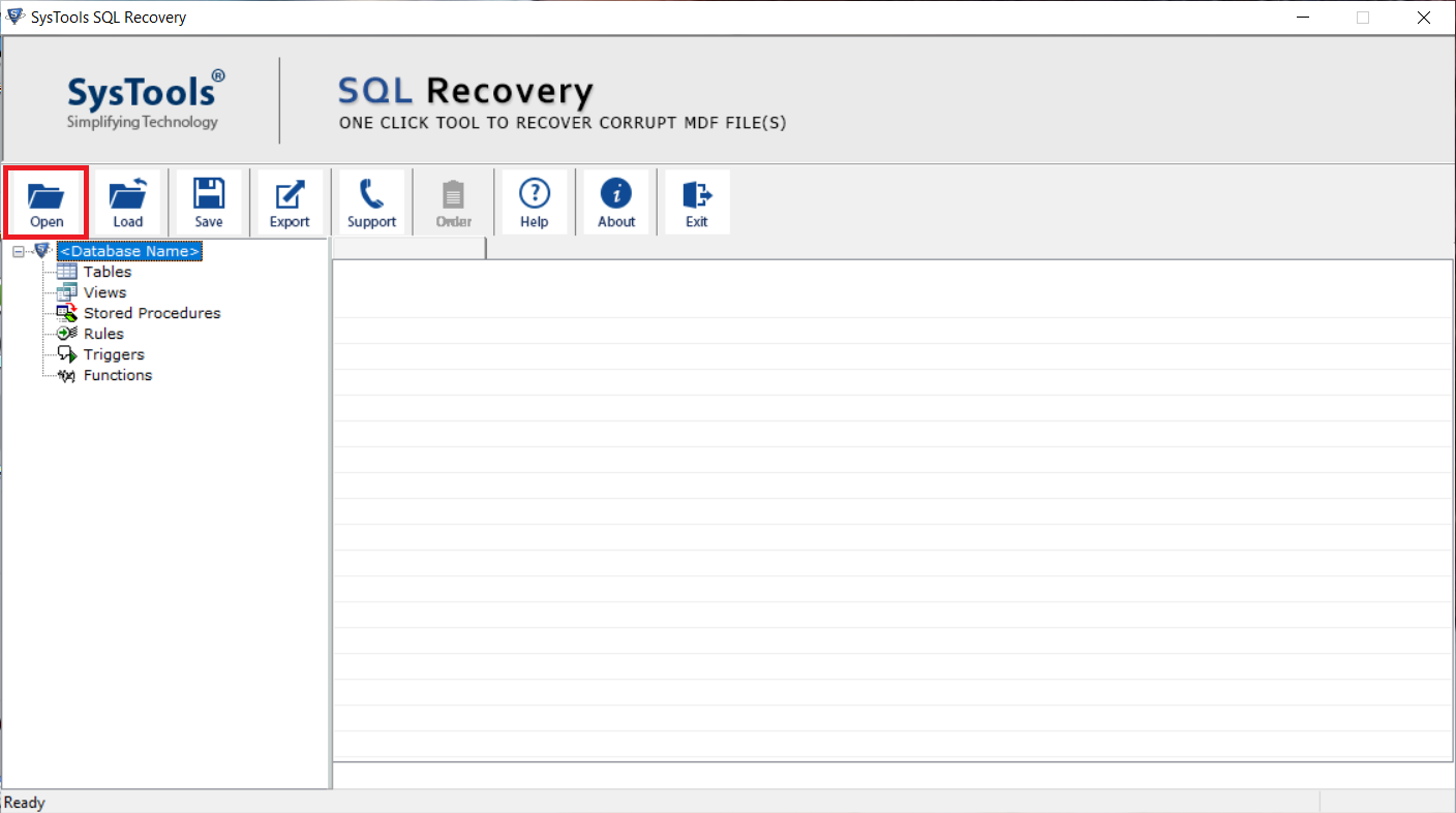 Recover SQL Database Files