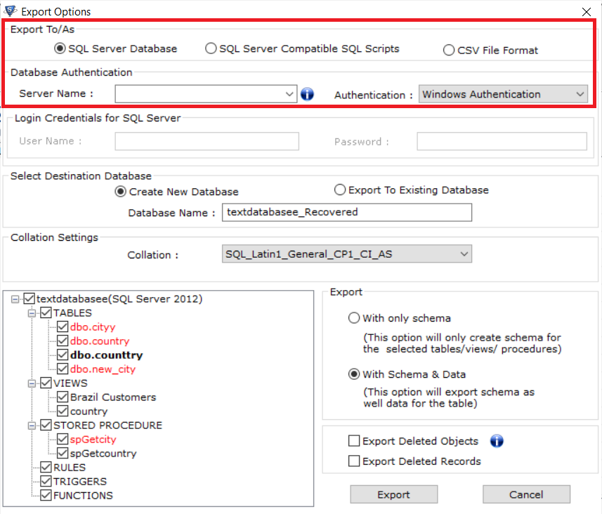 Recover Corrupt SQL MDF File