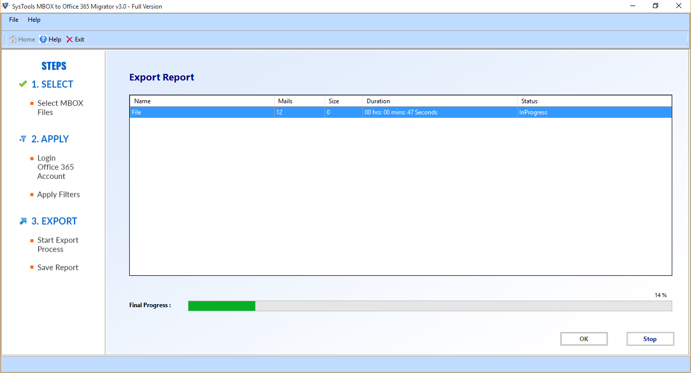 export mbox to Microsoft 365