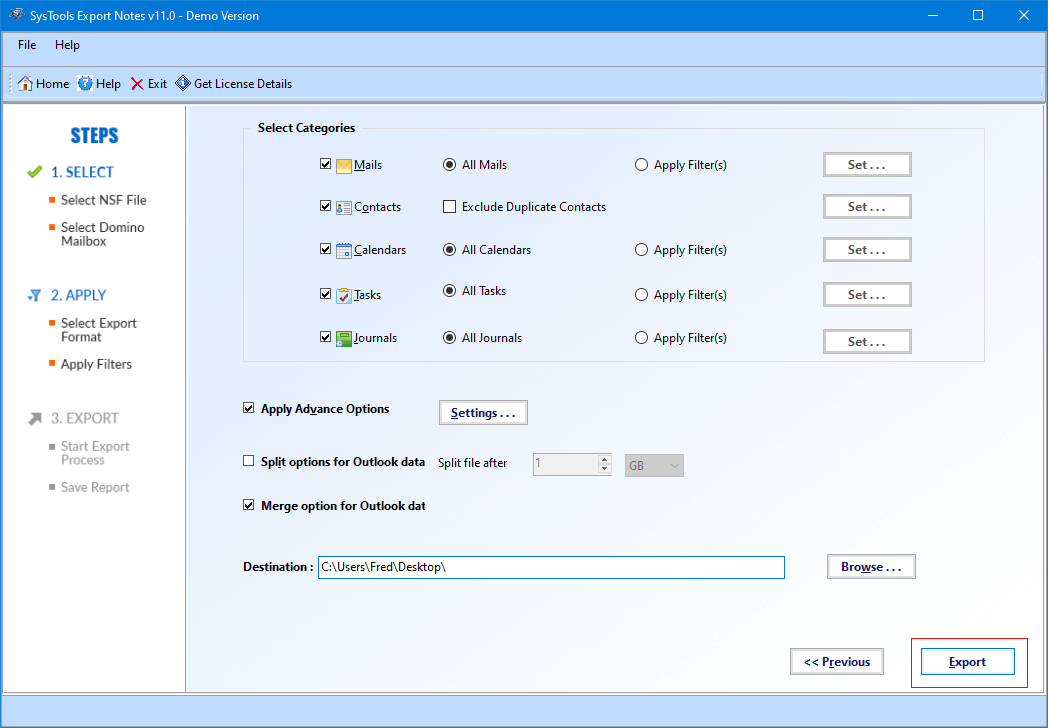 import nsf to outlook