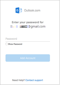 enter email password