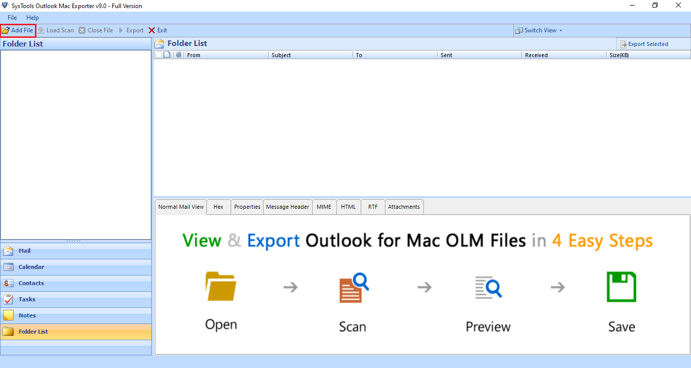 download OLM to PST Converter