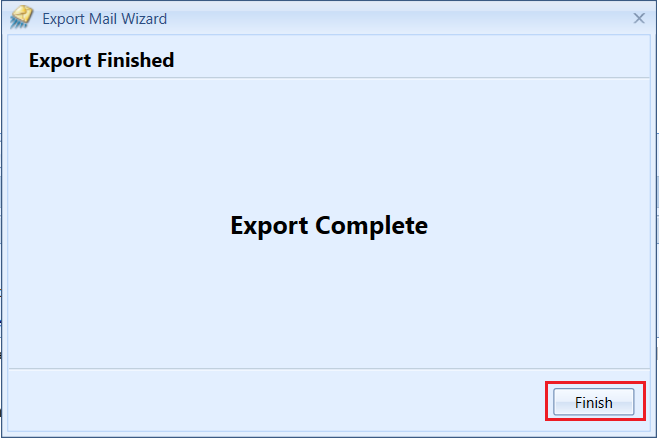 export complete