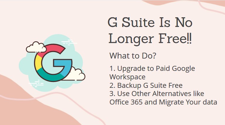 g suite no longer free