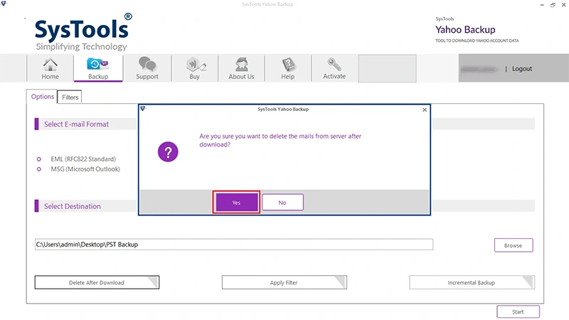 delete after download to free up space
