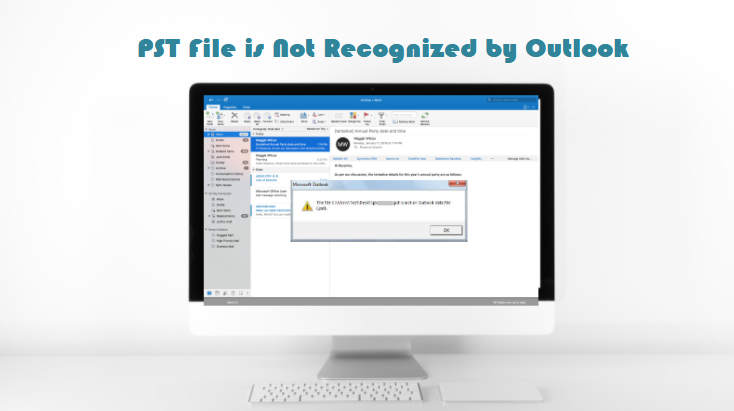 pst file not recognized by outlook