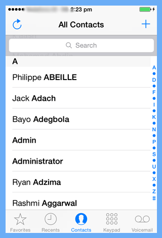 transfer Excel Contacts to iPhone