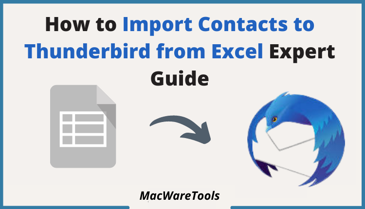 import contacts to Thunderbird from Excel