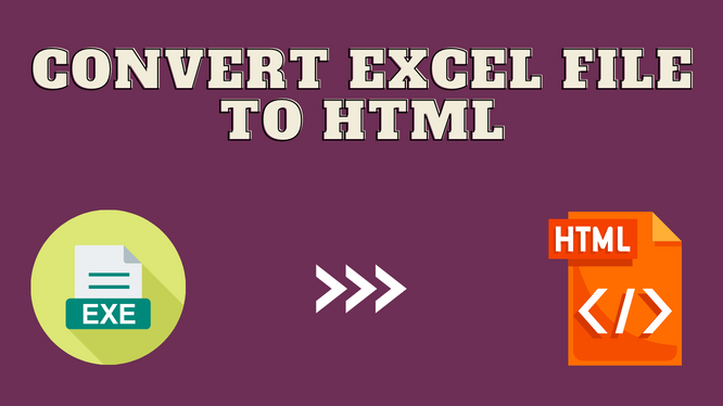 Convert excel file to HTML
