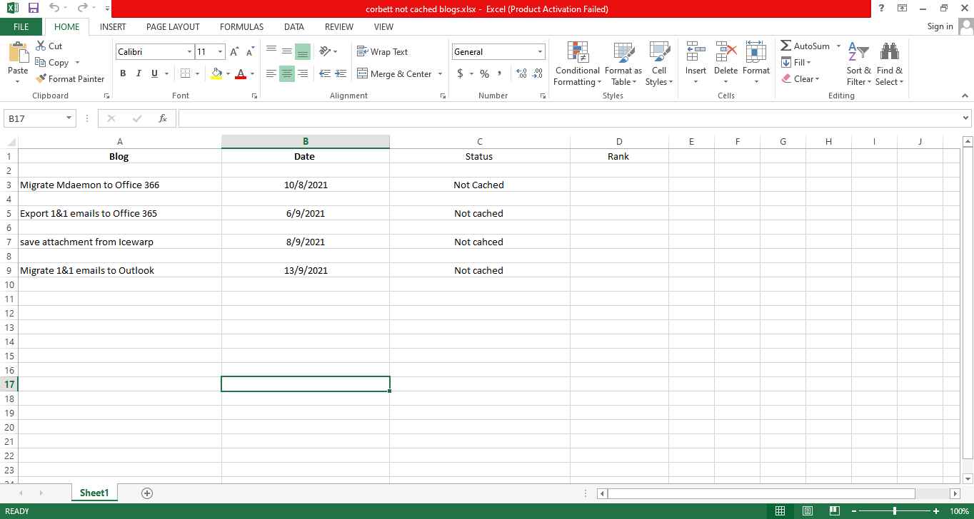 select excel file 