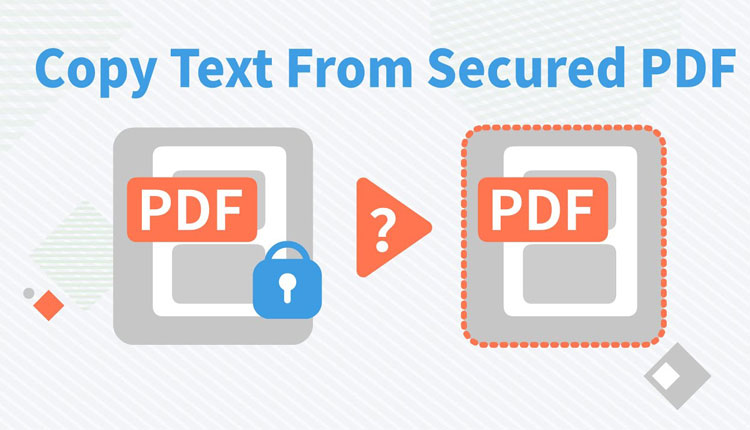 how to copy text from secured pdf