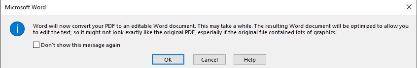 give consent to convert the file