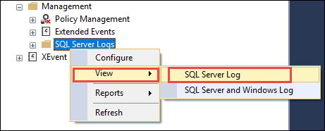 view-sql-server-log