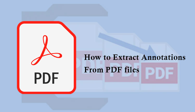 export annotations from pdf file