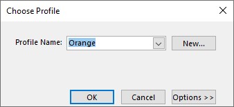 choose outlook profile